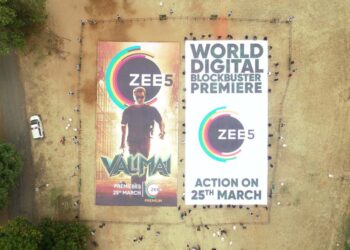Zee5 celebrates the release of Valimai with a 10000sq feet poster Zee5’s