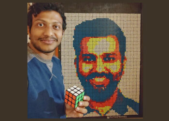 A 26-year-old world record Rubik’s Cube artist showcases his talent on History TV 18
