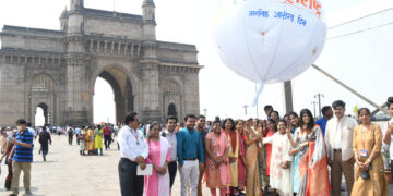 Dr Sunita Dube launch Balloon Festival & Fit Maharashtra at Gateway of India