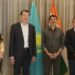 H.E Nawab Mir Nasir Ali Khan Honorary Consul Consulate of the Republic of Kazaksthan hosted a visit of Mr. Kairat Torebaeyav