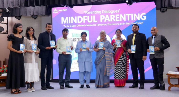 Dr Kiran Bedi and CBSE Director Dr Biswajit Saha release book on ‘Mindful Parenting’ by Author Ajayya Kumar 