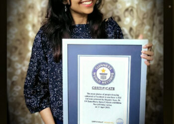 Dr Sumadhura of Hyderabad-based SimSum Arts on the Guinness World Records