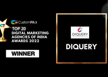 Diquery Digital, has been recognised by CustomFit. ai as one of the Top 20 Digital Marketing Agencies in India