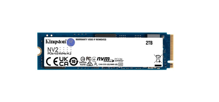Kingston Brings Next-Gen Performance with NV2 PCIe 4.0 NVMe SSD