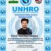 Dr.Pratik Mungekar appointed as an International Peace Ambassador by United Nations Human Rights Organisation (UNHRO)