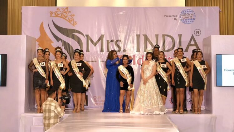 Chennai Teacher Meghalathanagaraj crowned as Mrs.Intellectual at Mrs.INDIA My Identity 2022