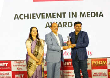 Sumit Kumar Singh has added another feather to his cap by clinching the prestigious 'Achievement in Media Award'