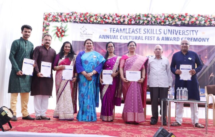 TeamLease Skills University organizes Annual Award Ceremony during the Annual fest Aikyam 2023