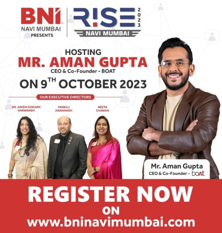 BNI NAVI MUMBAI – RISE to Host One of the Biggest Business Entrepreneurs Meetup