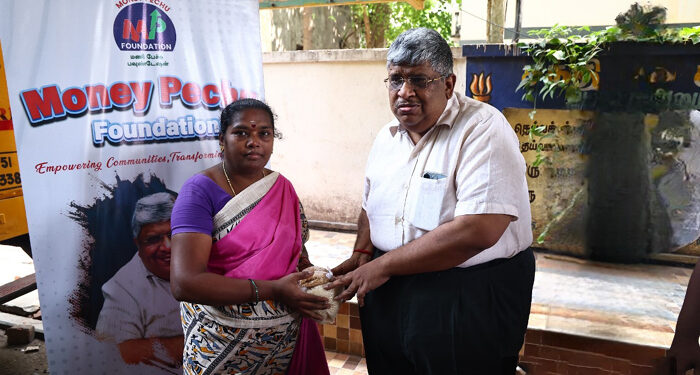 Anand Srinivasan, Founder of Money Pechu Foundation, Spreads Diwali Joy by Donating Essential Rations to Underprivileged Families