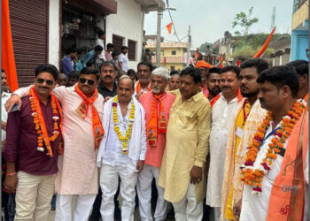 Rajjan Singh Yadav, a Social Worker, Participated in Purwa’s Shobha Yatra