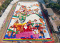 Neemuch’s Grand 84,000 Sq. Ft. Rangoli Achieves Asia World Record Recognition