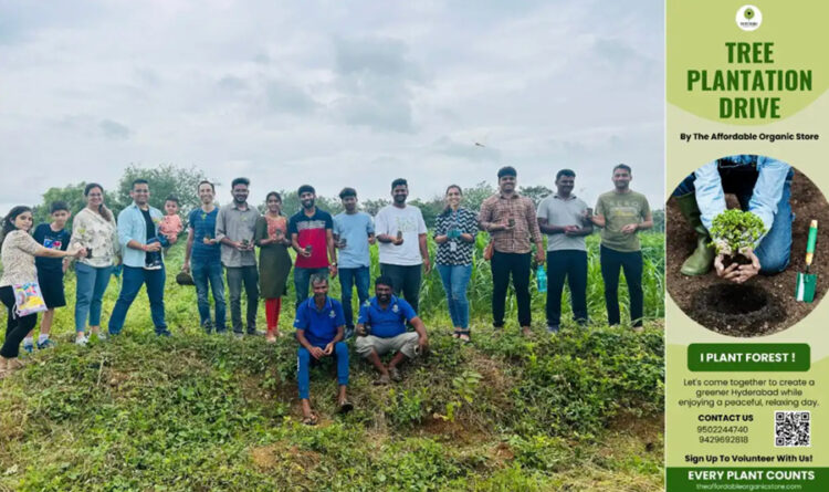 The Affordable Organic Store Takes the Lead in Green Living with Monthly Plantation Drives in Hyderabad