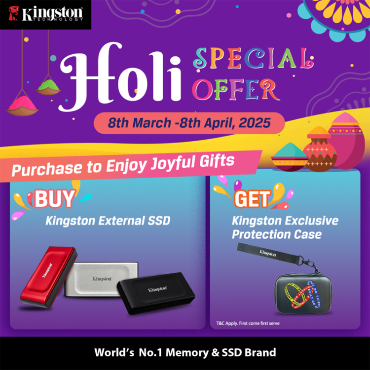 Kingston Celebrates Holi with Special Offer on External SSDs