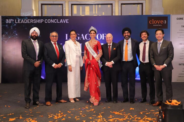 Miss Universe India 2024 Rhea Singha Honours Clove Dental Specialists at Prestigious Award Ceremony 