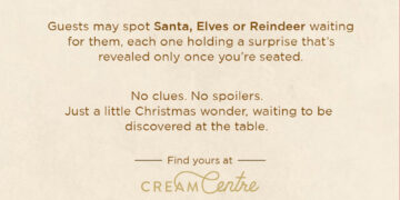 A Little Christmas Magic Awaits at Every Table at Cream Centre
