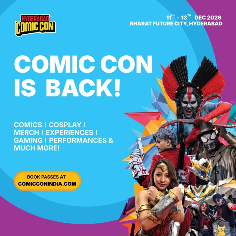Geeks of Hyderabad get ready! NODWIN Gaming announces the return of Comic Con this December for three-day fandom celebration